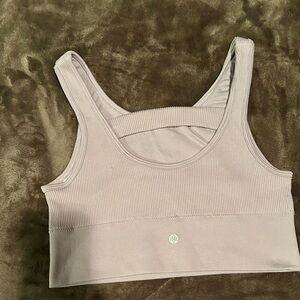 Harmony Balance Lavender Ribbed Sports Bra